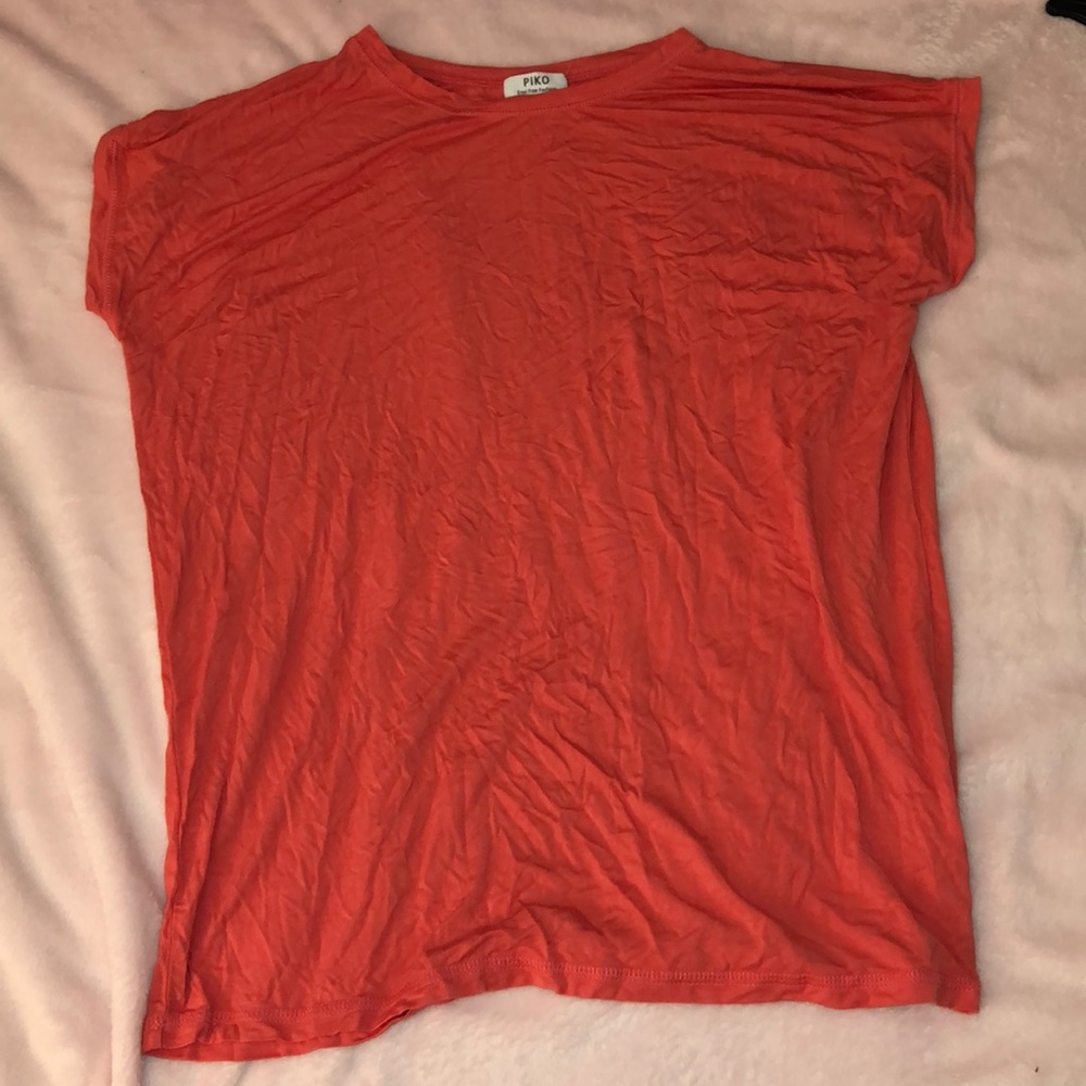 coral piko top